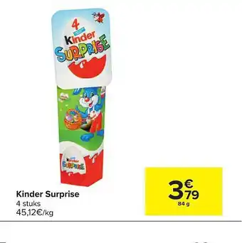 Carrefour Kinder Surprise 84g aanbieding
