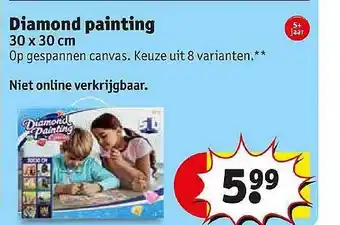 Kruidvat Diamond Painting 30x30 Cm aanbieding