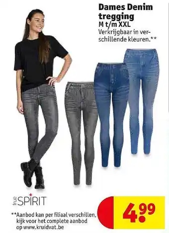 Kruidvat Dames Denim Tregging aanbieding