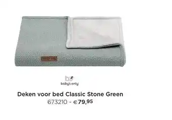 Deken Voor Bed Classic Stone Green