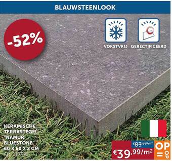 Zelfbouwmarkt Keramische Terrastegel aanbieding