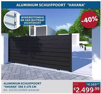 Aluminium Schuifpoort