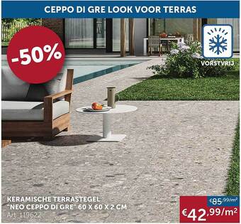 Keramische Terrastegel