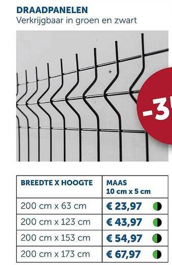 Zelfbouwmarkt Draadpanelen aanbieding