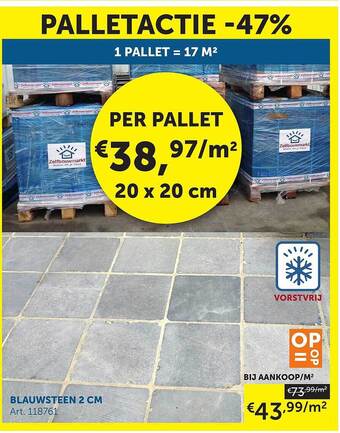Zelfbouwmarkt Blauwsteen 2 Cm aanbieding