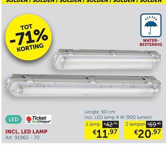 Zelfbouwmarkt Incl. Led Lamp aanbieding