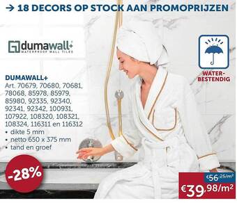 Zelfbouwmarkt Dumawall+ aanbieding