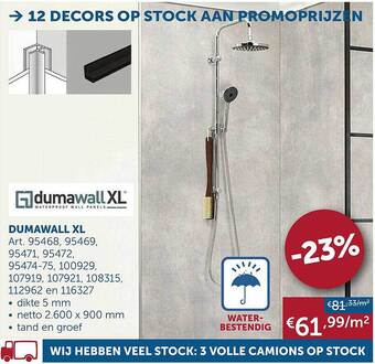 Zelfbouwmarkt Dumawall Xl aanbieding