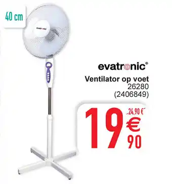 Cora Evatronic Ventilator op voet 40 cm 26280 (2406849) aanbieding