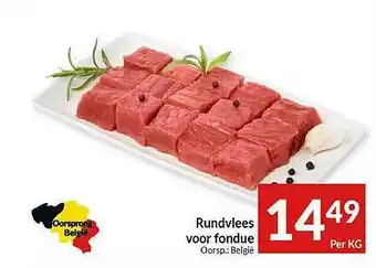 Rundvlees Voor Fondue 1kg