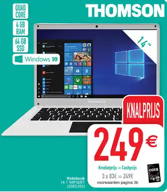Cora Thomson Notebook 14.1 WIFI&BT (2685385) aanbieding
