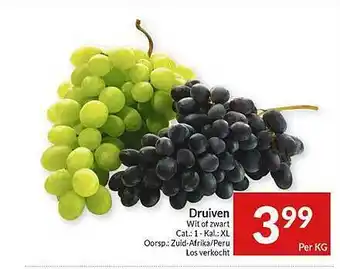 Intermarché Druiven Wit Of Zwart 1kg aanbieding