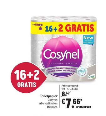 Delhaize Toiletpapier Cosynel aanbieding