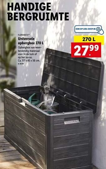 Lidl Universele opbergbox aanbieding