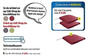 Lidl Tuinstoelkussen aanbieding