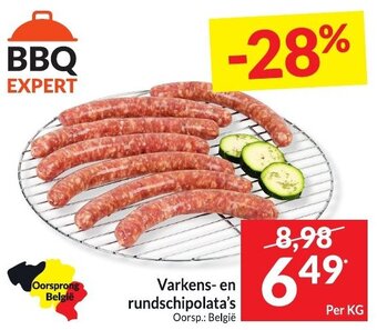 Intermarché BBQ Expert Varkens- en rundschipolata's Per kg aanbieding
