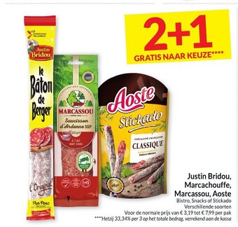 Intermarché Justin Bridou, Marcachouffe, Marcassou, Aoste aanbieding