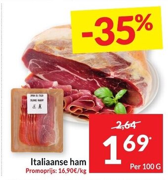 Intermarché Italiaanse ham per 100 g aanbieding