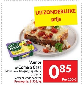 Intermarché Vamos of Come a Casa Per 100 g aanbieding