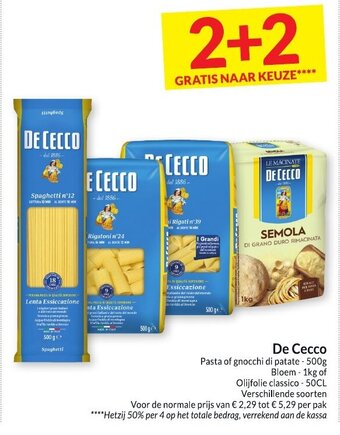 Intermarché De Cecco Pasta of gnochi patate 500 g per pak aanbieding