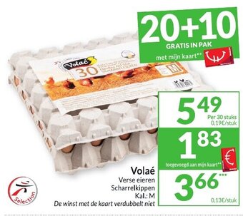 Intermarché Volae Verse Eieren Scharrelkippen M per 30 stuks aanbieding