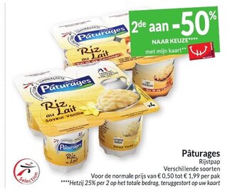 Paturages Rijstpap Riz au Lait per pak