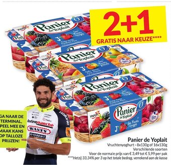 Intermarché Panier de Yoplait Vruchtenyoghurt 8 x 130 g of 16 x 130 g aanbieding