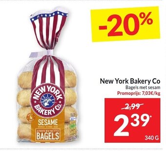 New York Bakery Co Bagels met sesam 340 g