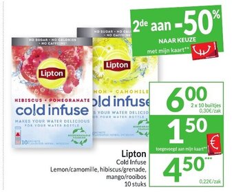 Intermarché Lipton Cold Infuse 2 x 10 aanbieding