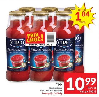 Intermarché Cirio Tomatenpuree Per set van 6 x 700 g aanbieding