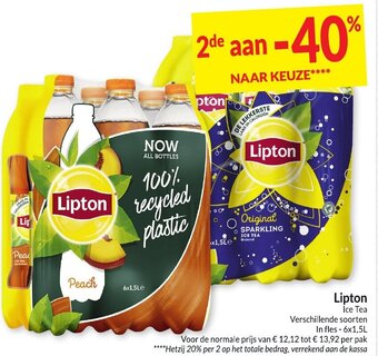 Intermarché Lipton Ice Tea 6 x 1,5 L aanbieding