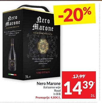 Intermarché Nero Marone Italiaanse Wijn 3 L aanbieding