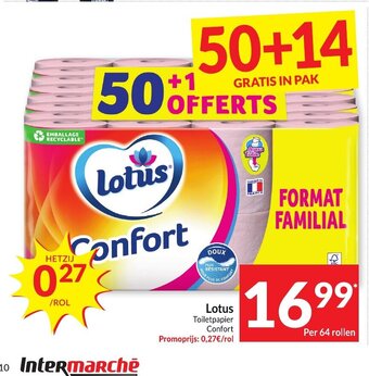 Lotus Toiletpapier Confort Per 64 rollen