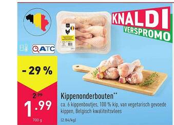 ALDI Kippenonderbouten 700g aanbieding
