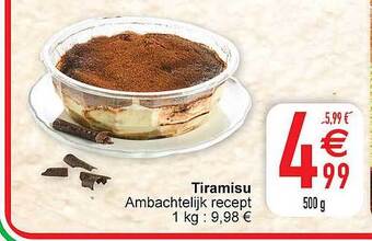 Cora Tiramisu aanbieding