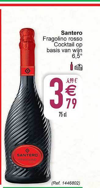 Cora Santero Fragolino Rosso Cocktail Op Basis Van Wijn aanbieding