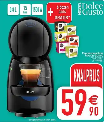 Cora Espesomachine Dolce Gusto aanbieding