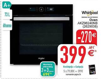 Cora Whirlpool Oven aanbieding