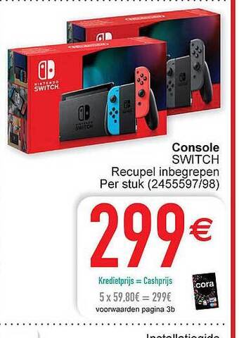 Cora Console Switch aanbieding