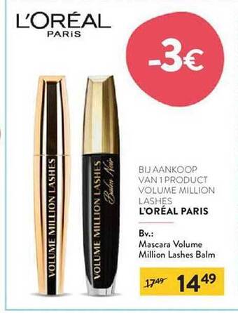 L'oréal Paris Mascara Volume Million Lashes Balm