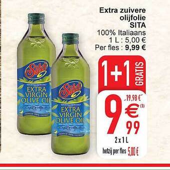 Cora Extra Zuivere Olijfolie Sita aanbieding