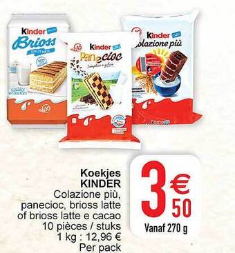 Cora Koekjes Kinder aanbieding