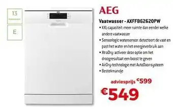 Exellent Aeg vaatwasser - axffb62620pw aanbieding