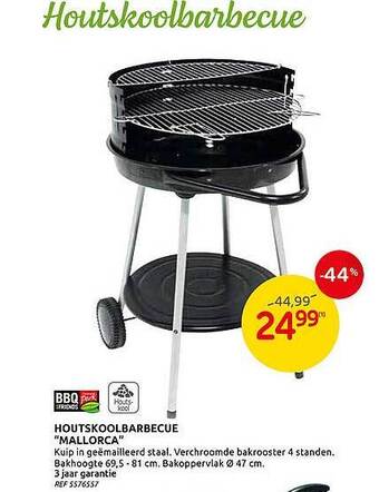 Brico Houtskoolbarbecue "Mallorca" aanbieding