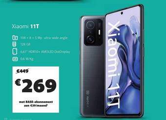 Base Xiaomi 11t aanbieding