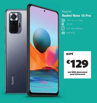 Base Xiaomi Redmi Note 10 Pro aanbieding