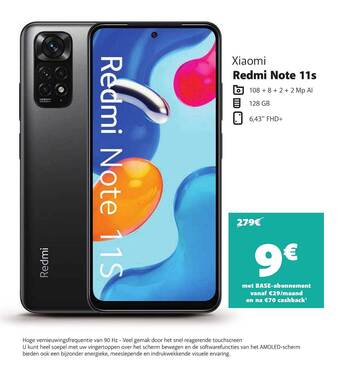 Base Xiaomi Redmi Note 11s aanbieding