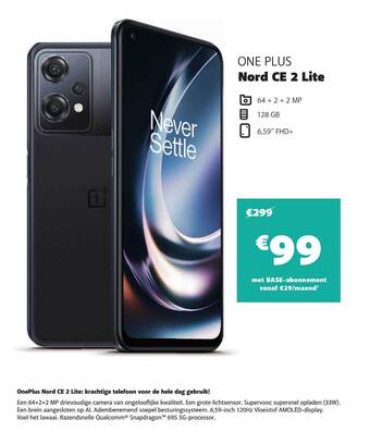 Base One Plus Nord Ce 2 Lite aanbieding