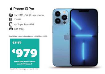 Base Iphone 13 Pro aanbieding