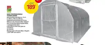 Brico Semi-professionele Tunnelserre aanbieding
